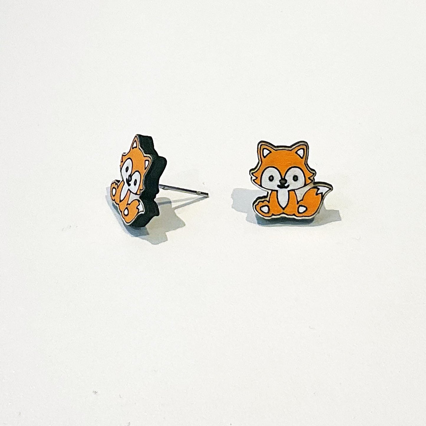 Fox stud earrings