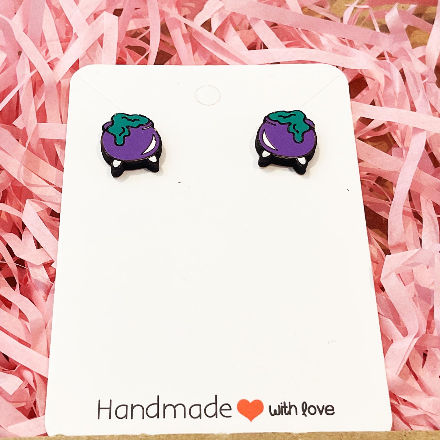 Witch’s Cauldron Stud Earrings