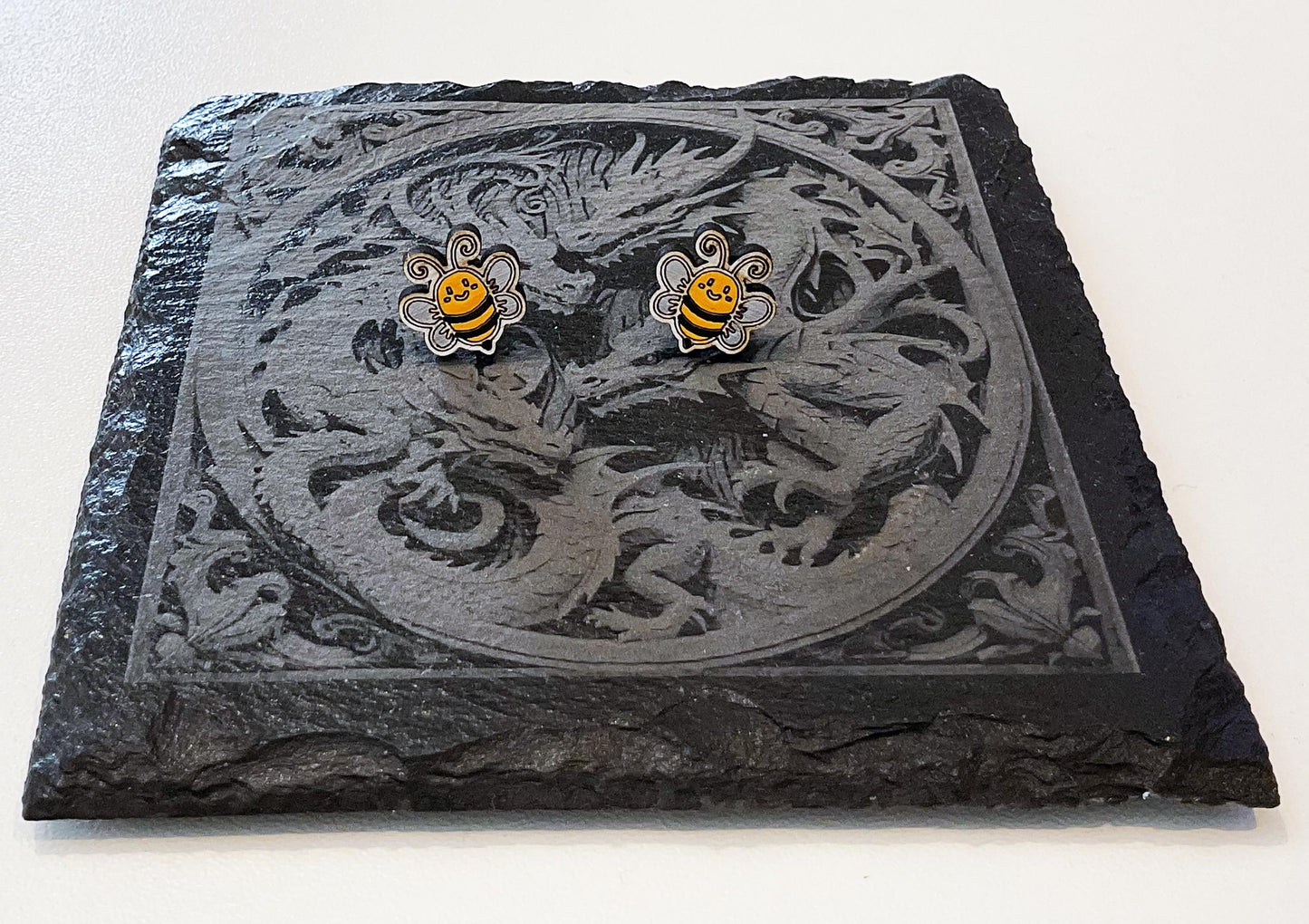 Bumblebee stud earrings