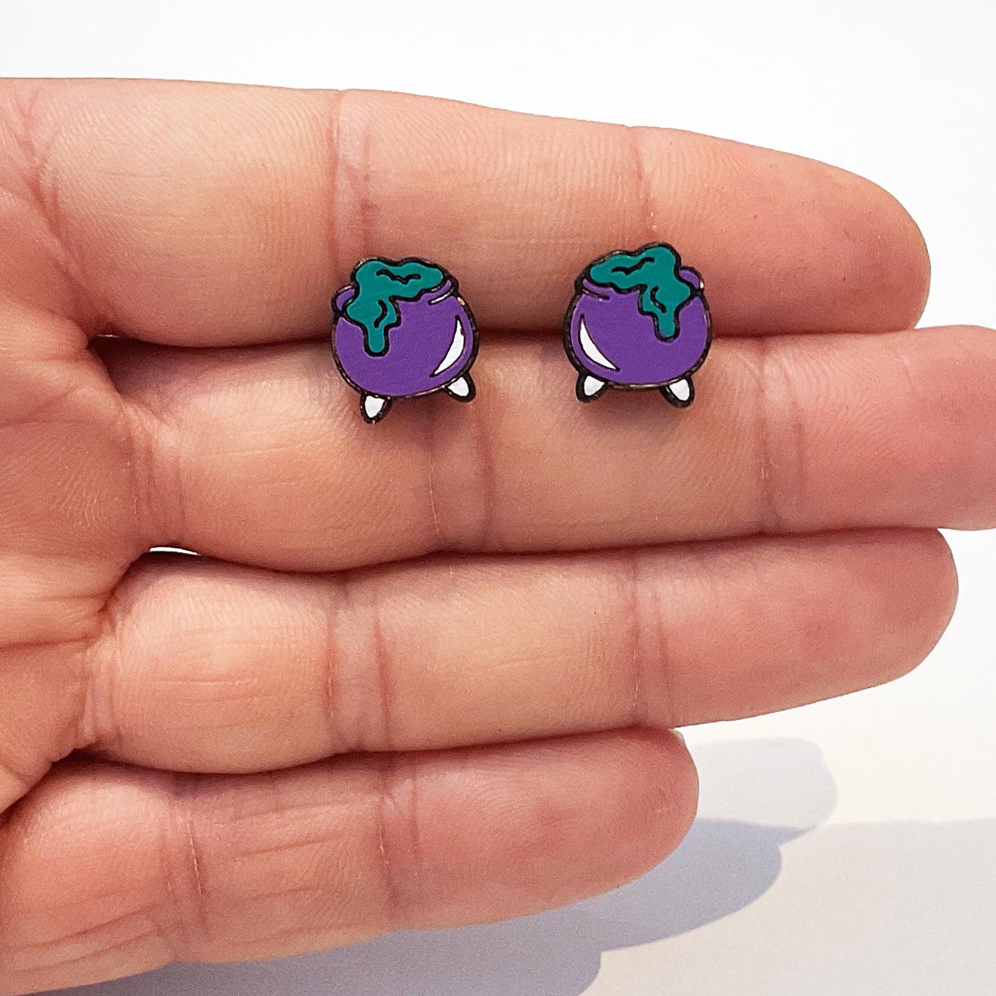Witch’s Cauldron Stud Earrings