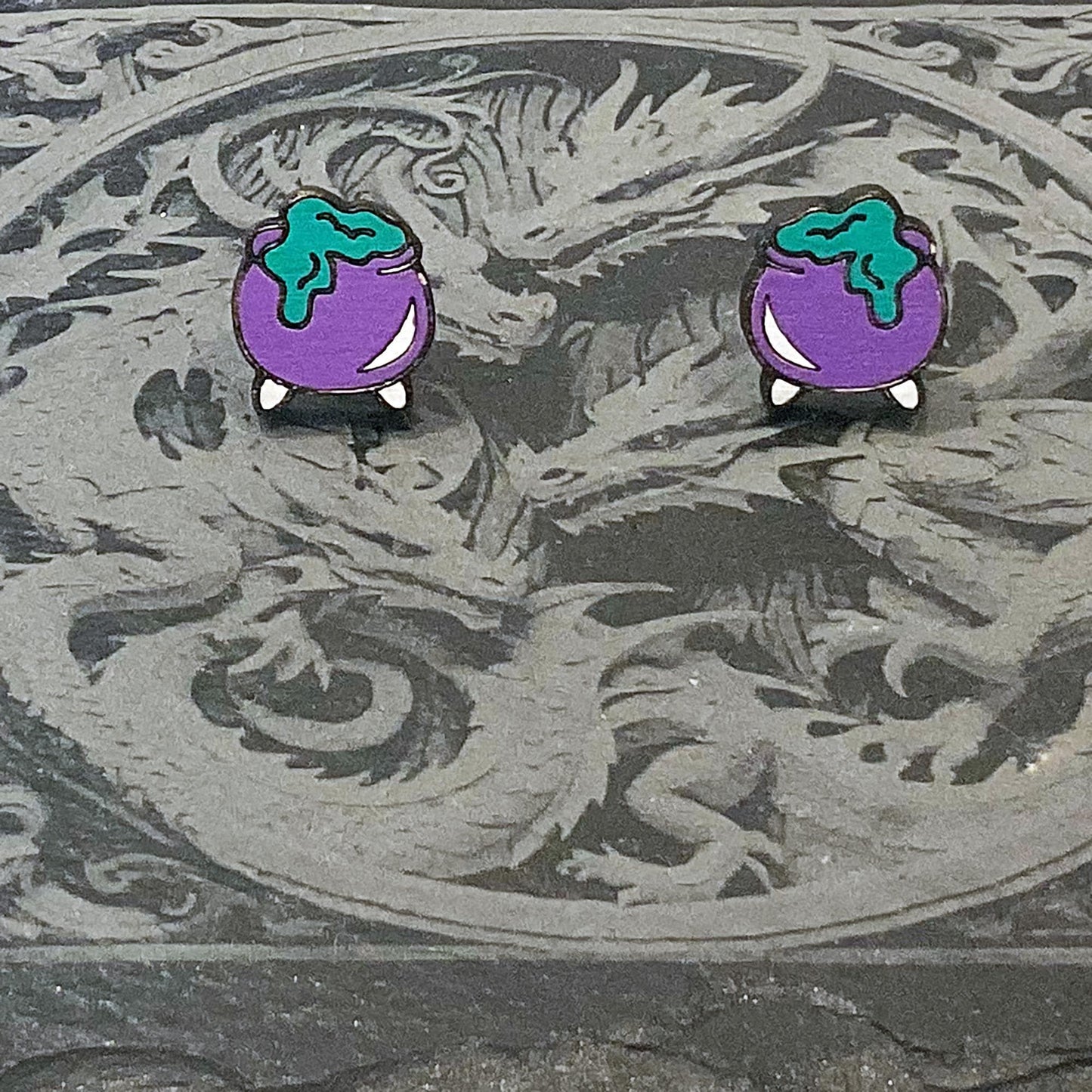 Witch’s Cauldron Stud Earrings
