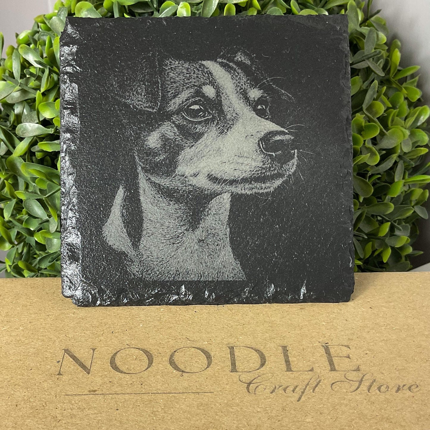 Jack Russell Terrier Slate Coaster – Engraved Dog Coaster