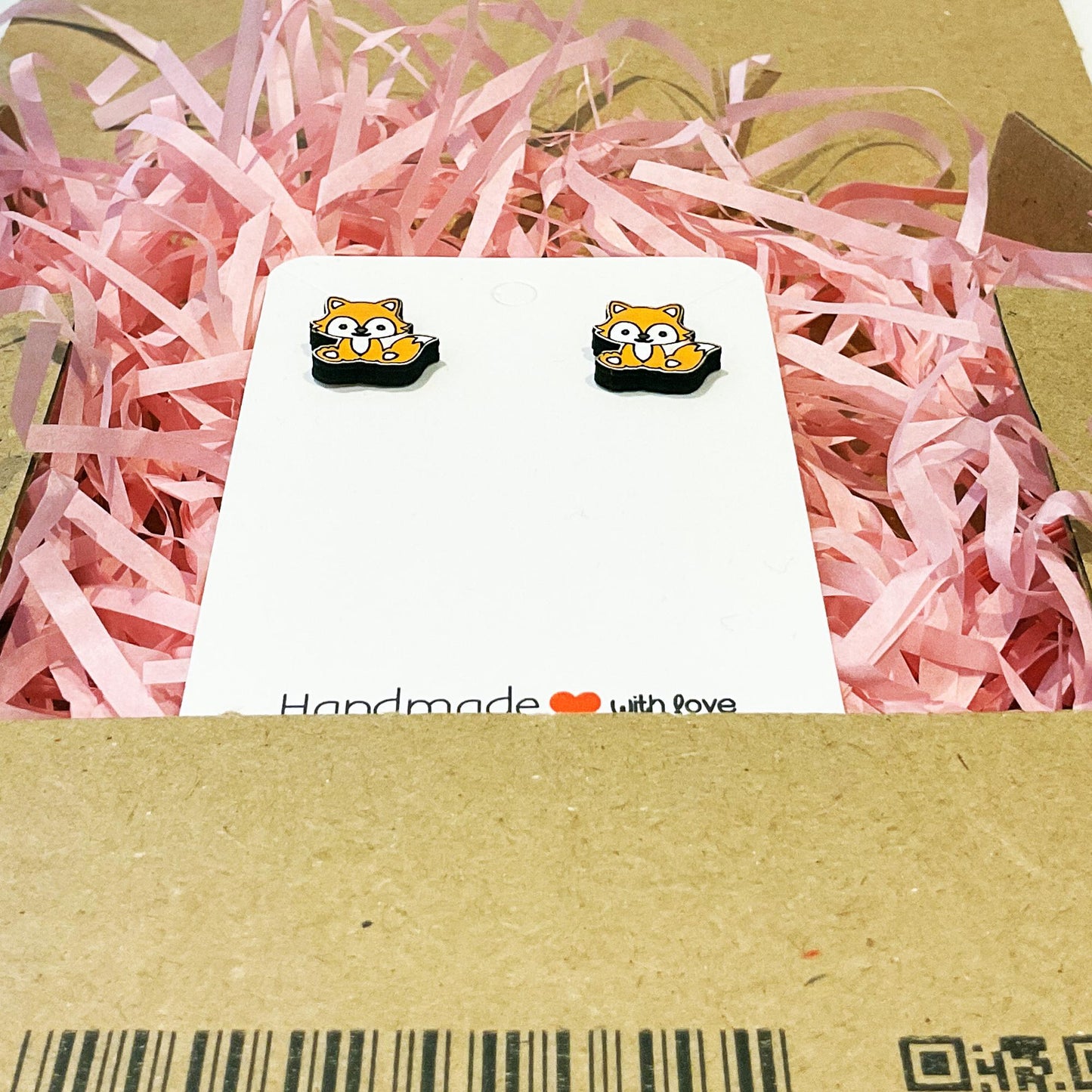 Fox stud earrings